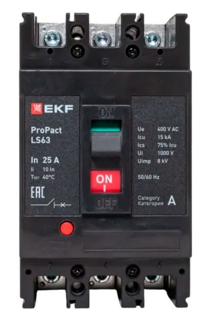 LS63 15кА 3P 25А ProPact (mccb-63-15-3-25-ls)