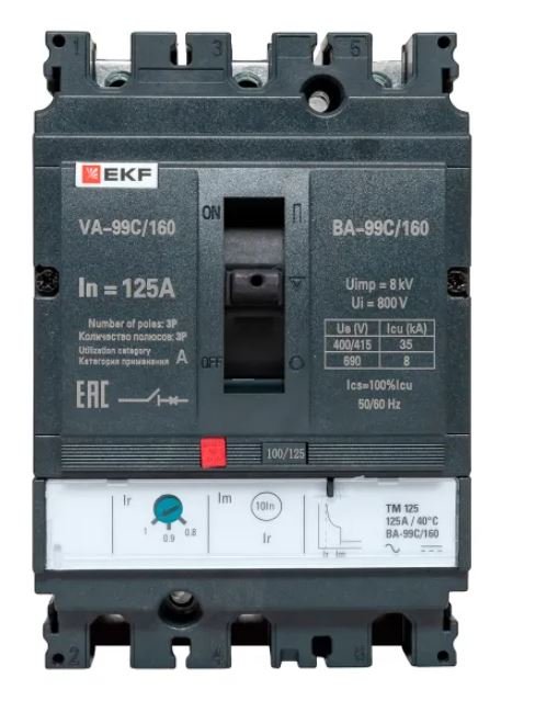 ВА-99C 160/125А 3P 35кА (mccb99C-160-125)