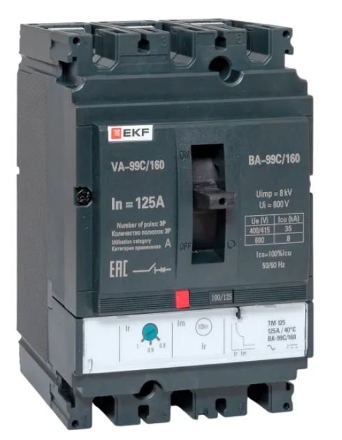 ВА-99C 160/125А 3P 35кА (mccb99C-160-125)