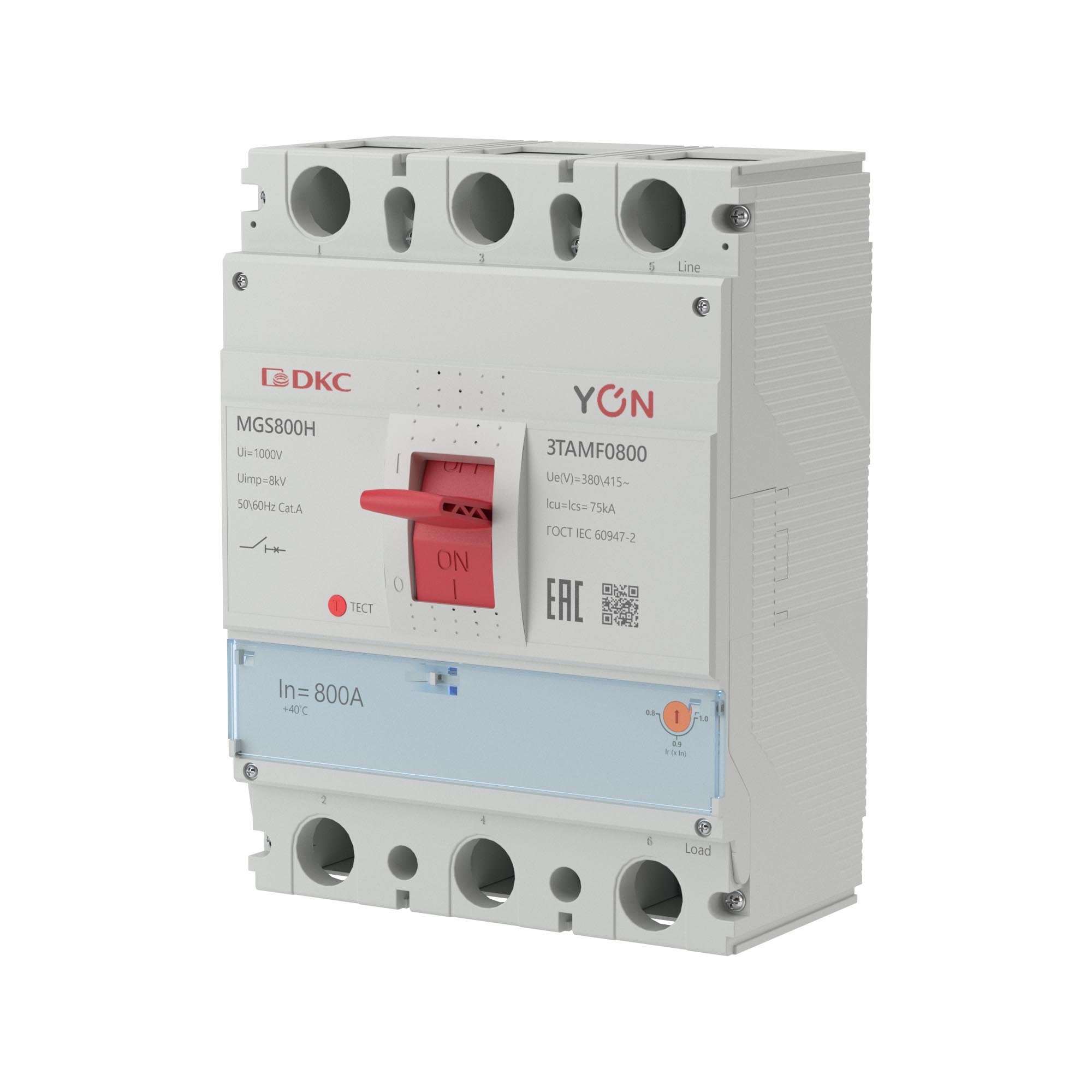YON MGS800 3P 640-800A 75kA (MGS800H-3TAMF0800)