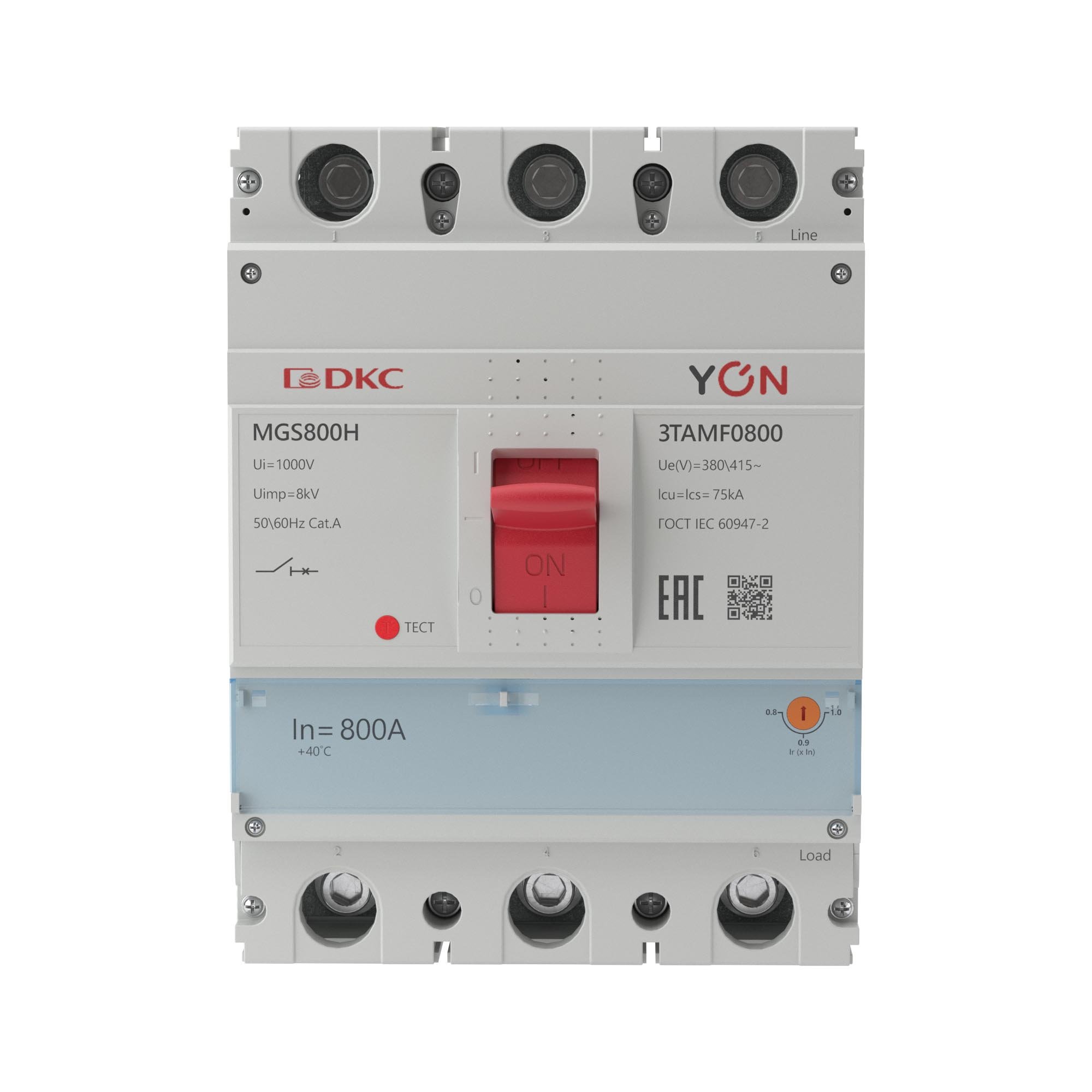 YON MGS800 3P 640-800A 75kA (MGS800H-3TAMF0800)