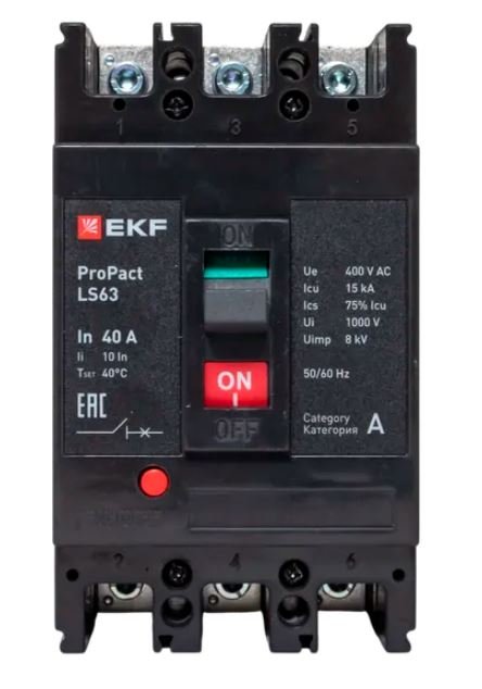 LS63 15кА 3P 40А ProPact (mccb-63-15-3-40-ls)