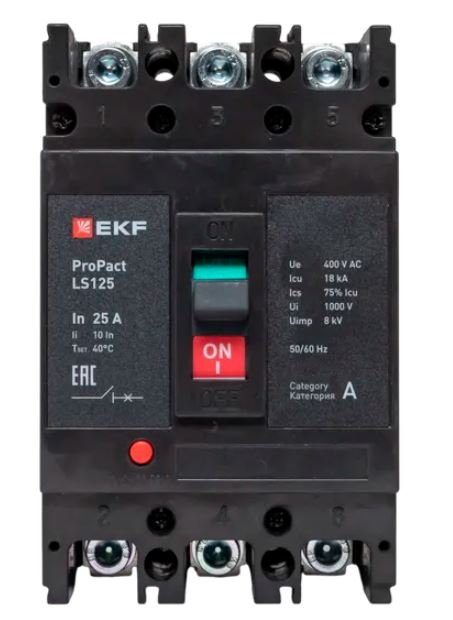 LS125 18кА 3P 25А ProPact (mccb-125-18-3-25-ls)