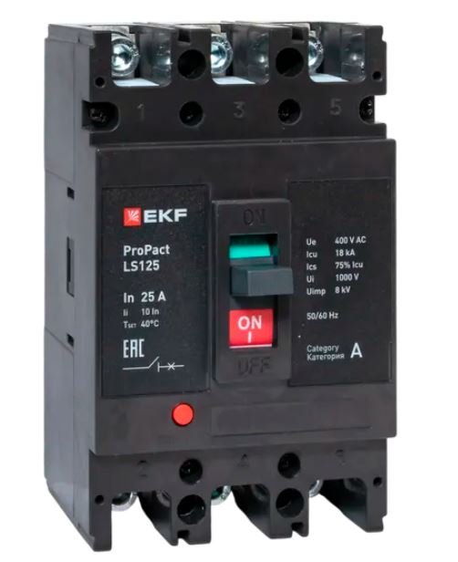 LS125 18кА 3P 25А ProPact (mccb-125-18-3-25-ls)