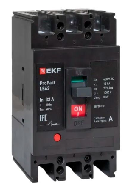 LS63 15кА 3P 32А ProPact (mccb-63-15-3-32-ls)