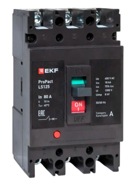 LS125 18кА 3P 80А ProPact (mccb-125-18-3-80-ls)
