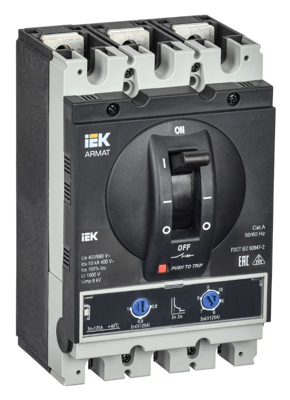 Автоматический выключатель в литом корпусе 3P G 125A 50kA (AR-MCCB-3G-050-0125A-ATUC)