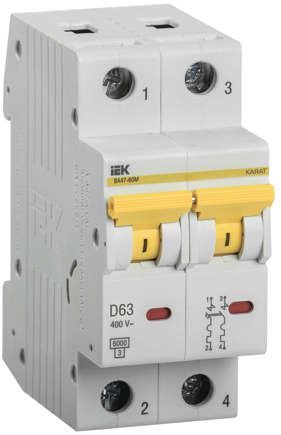 ВА47-60M 2P D 63А 6кА KARAT (MVA31-2-063-D)