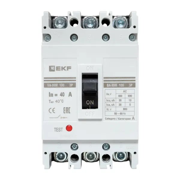 ВА-99М 100/40А 3P 35кА (mccb99-100-40m)