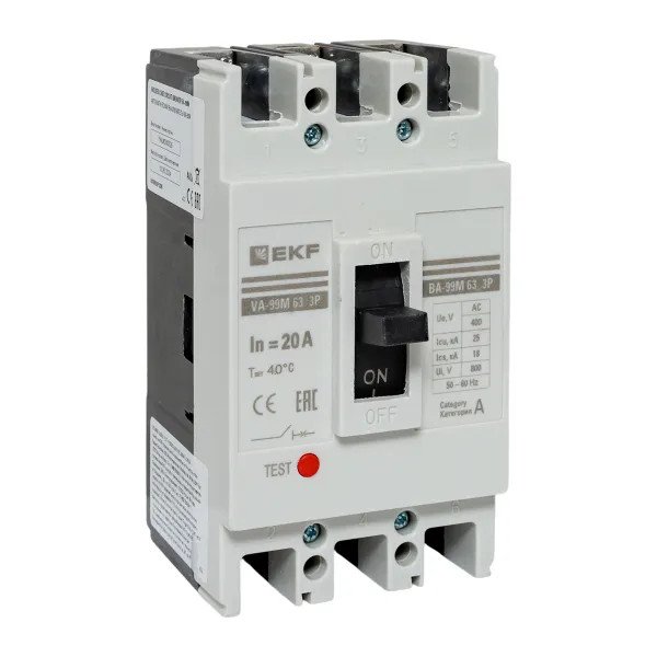 ВА-99М 63/20А 3P 25кА (mccb99-63-20m)