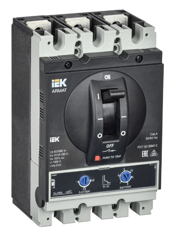 Автоматический выключатель в литом корпусе 3P G 160A 50kA (AR-MCCB-3G-050-0160A-ATUC)