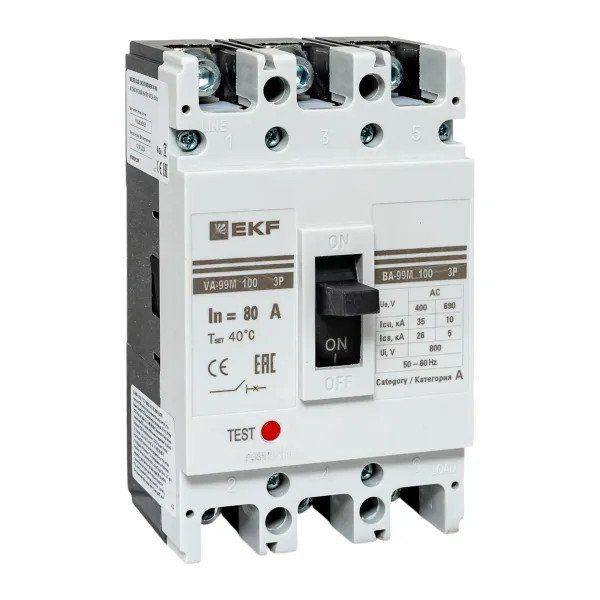 ВА-99М 100/80А 3P 35кА (mccb99-100-80m)