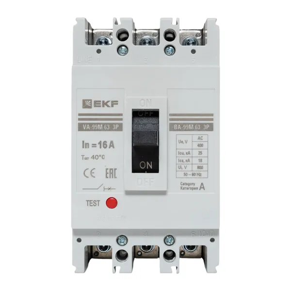 ВА-99М 63/16А 3P 25кА (mccb99-63-16m)