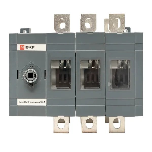 Рубильник 160A 3P реверсивный без рукоятки управления TwinBlock (tb-s-160-3p-rev)