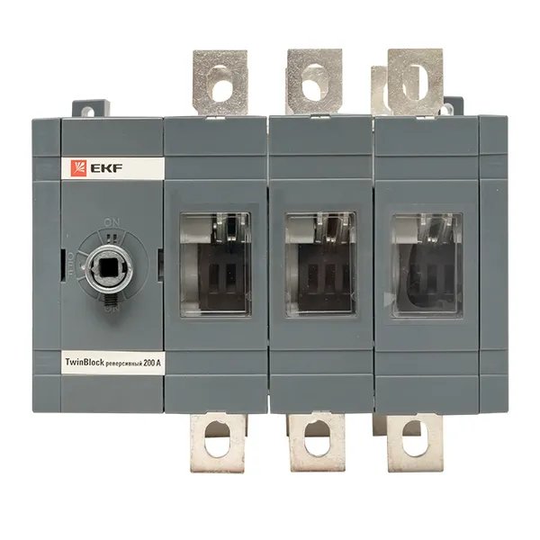 Рубильник 200A 3P реверсивный без рукоятки управления TwinBlock (tb-s-200-3p-rev)