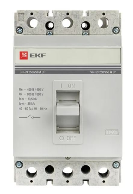Выключатель нагрузки ВН-99 250/250А 3P EKF PROxima (sl99-250-250)