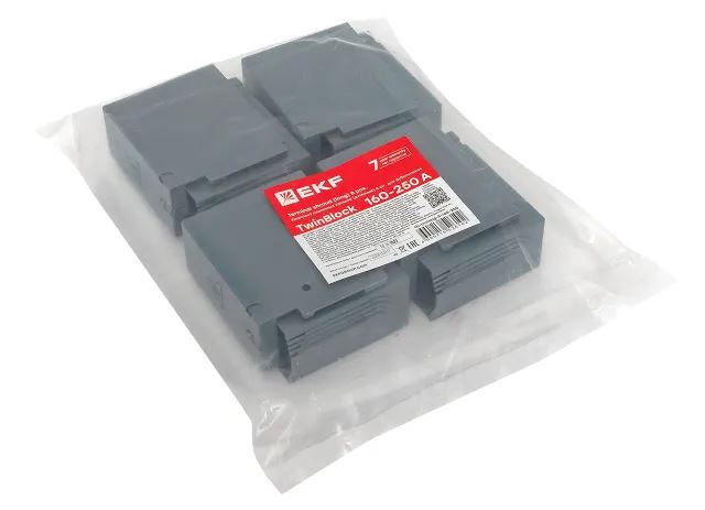 Комплект клеммных крышек для рубильников TwinBlock 160-250А (8 шт) (tb-cvrlong-8-160-250)