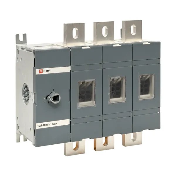 Рубильник 1000A 3P без рукоятки управления TwinBlock (tb-s-1000-3p)
