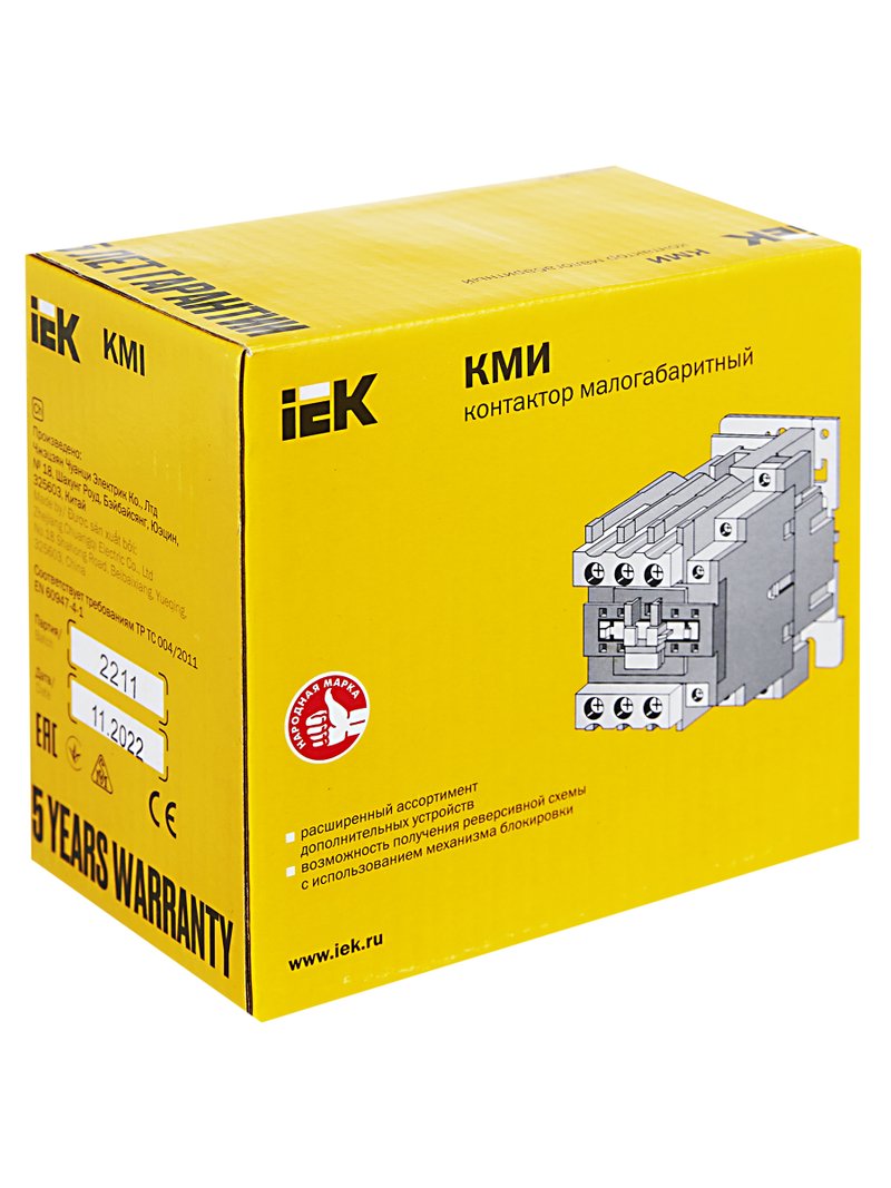 Контактор КМИ-34012 40А 230В/АС3 1NO;1NC (KKM31-040-230-11)