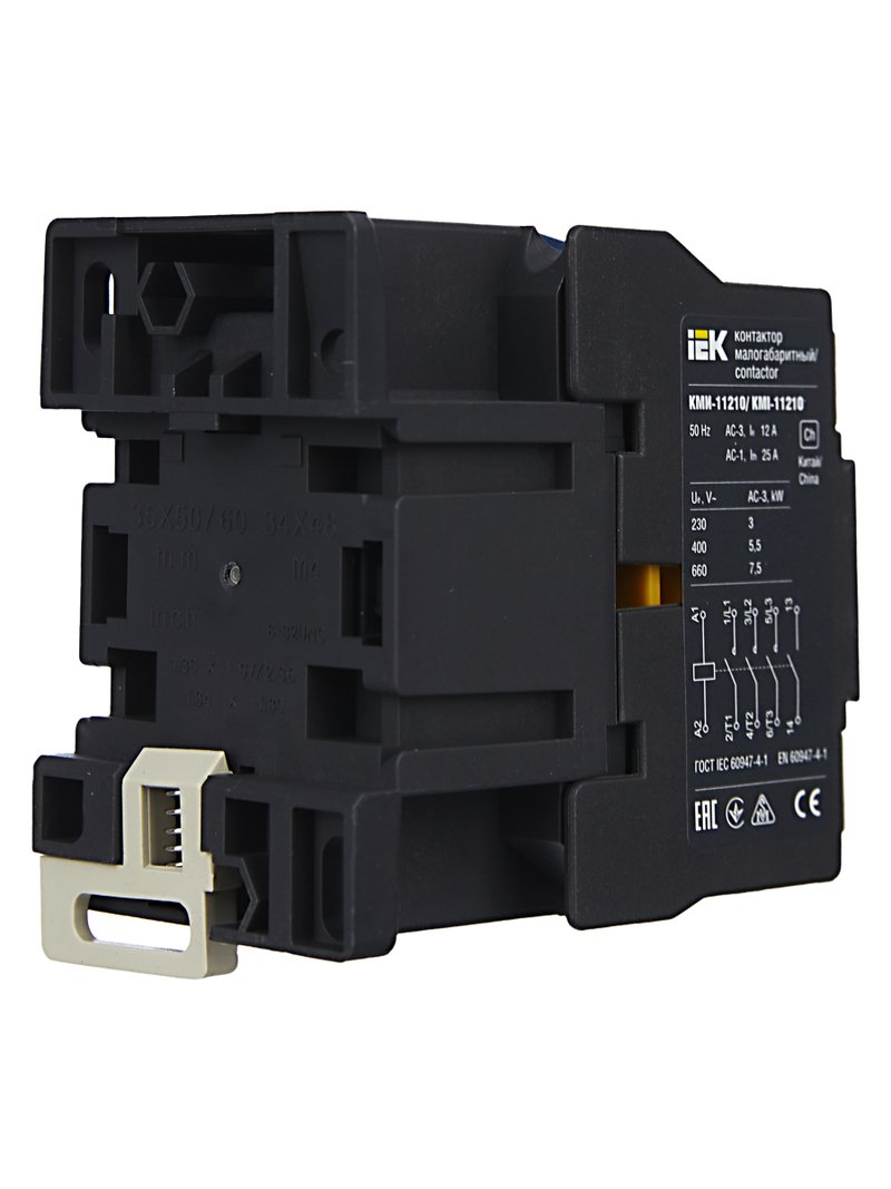 Контактор КМИ-11210 12А 230В/АС3 1NO (KKM11-012-230-10)
