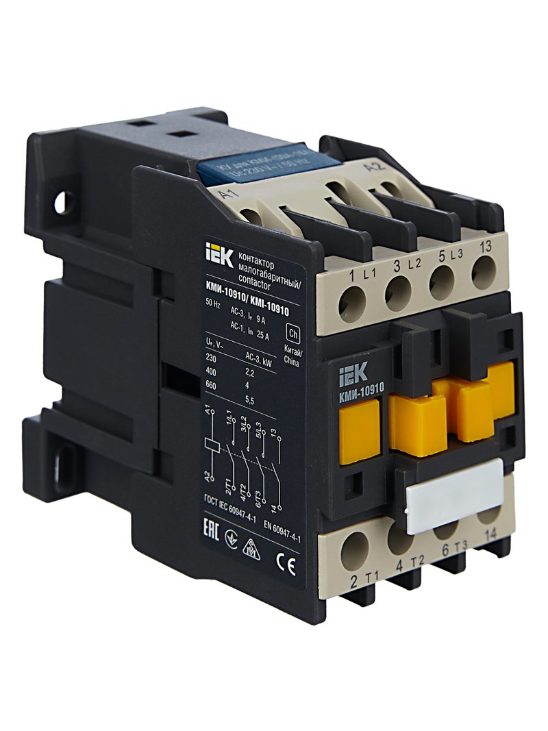 Контактор КМИ-10910 9А 230В/АС3 1NO (KKM11-009-230-10)
