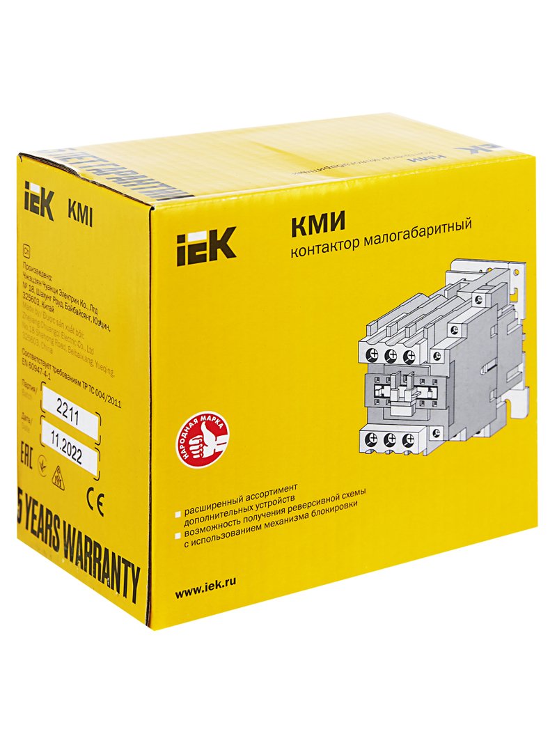 Контактор КМИ-34012 40А 400В/АС3 1NO;1NC (KKM31-040-400-11)