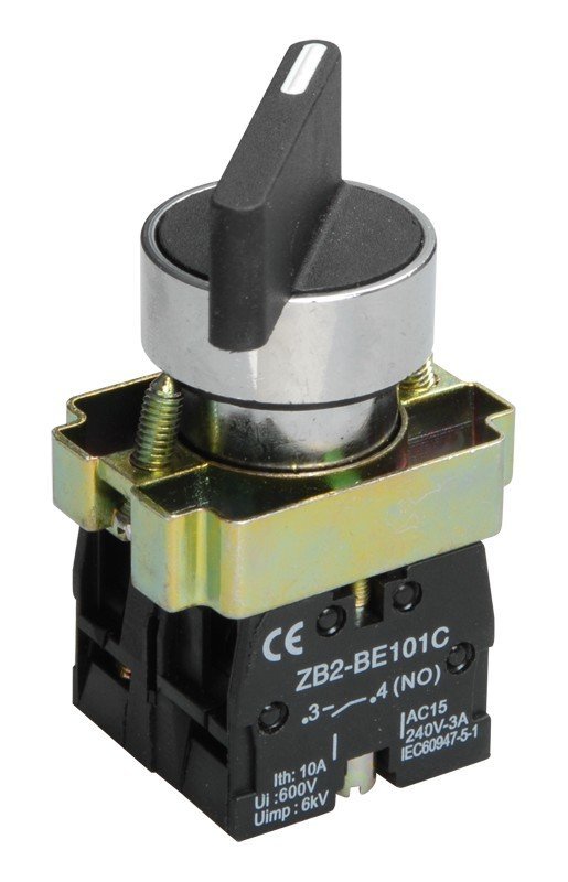 Переключатель LAY5-BJ25 2 положения "I-0" длинная ручка NO+NC (BSW70-BJ-2-K02)