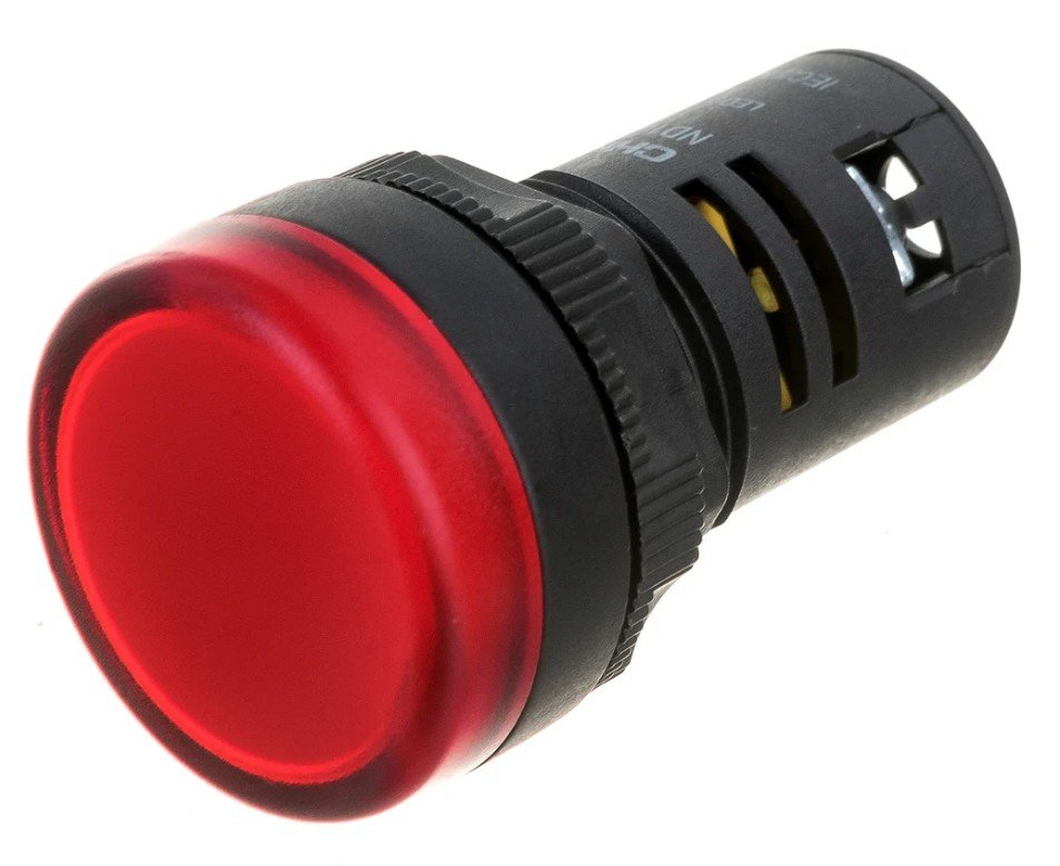 Индикатор ND16-22DS/2 AC/DC 24В (R) красн. CHINT (592938)