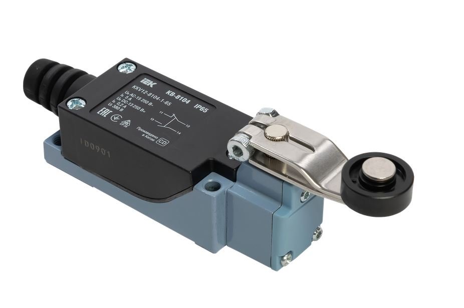 Выключатель концевой КВ-8104 рычаг с роликом IP65 (KKV12-8104-1-65)