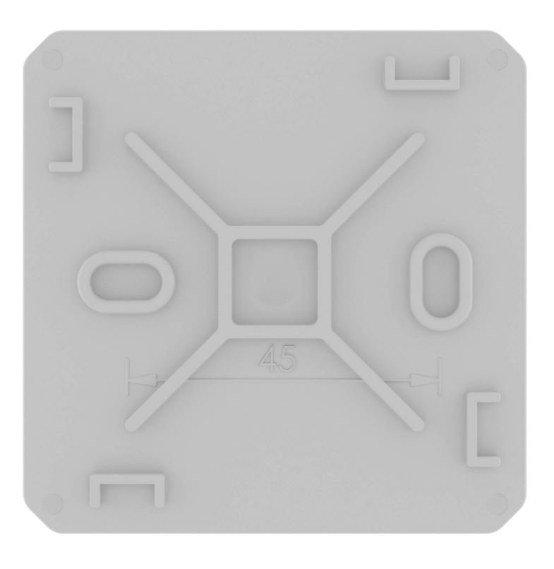 Коробка ответвительная с кабельными вводами IP55, 100х100х50 (53800)