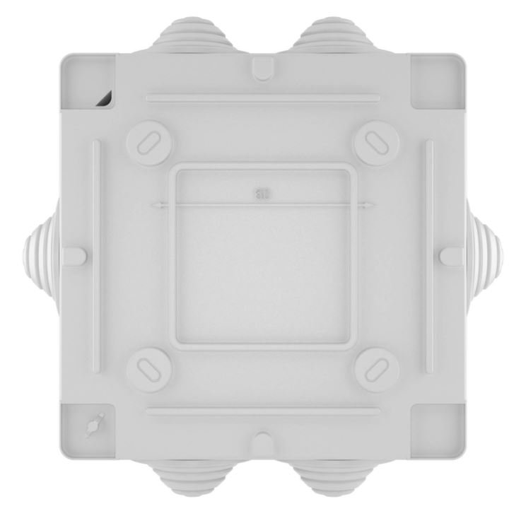 Коробка ответвительная с кабельными вводами IP55, 100х100х50 (53801)