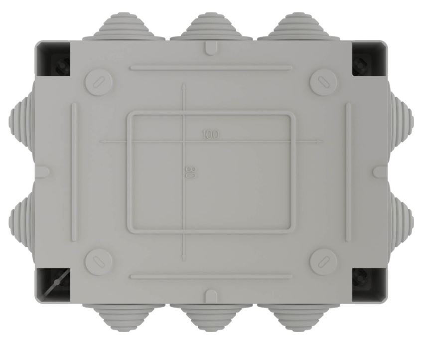 Коробка ответвительная с кабельными вводами IP55, 150х110х70 (54000)