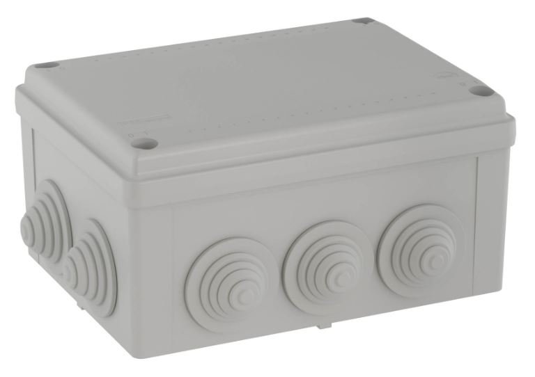 Коробка ответвительная с кабельными вводами IP55, 190х140х70 (54100)