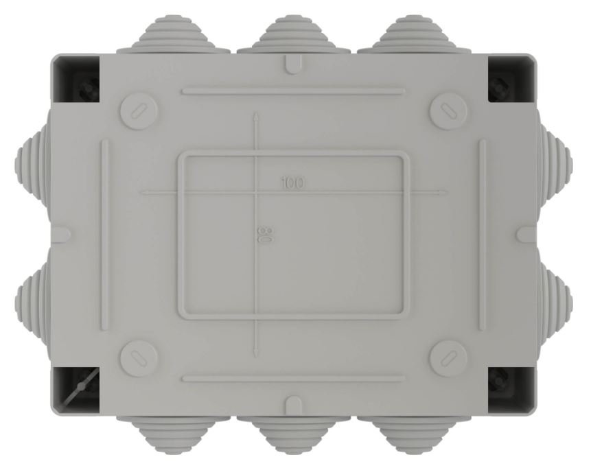 Коробка ответвительная с кабельными вводами IP55, 190х140х70 (54100)