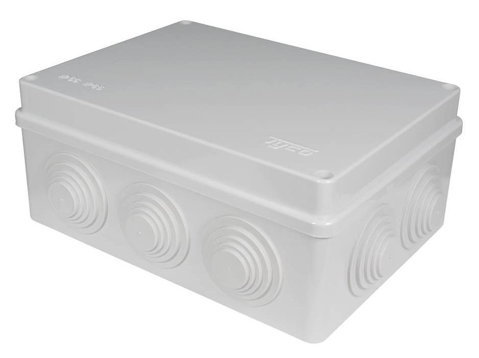 Коробка TYCO 200х140х75 (67055), 10вводов, IP55