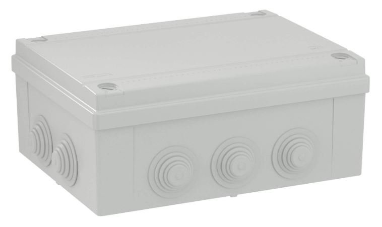 Коробка ответвительная с кабельными вводами IP55, 300х220х120 (54300)