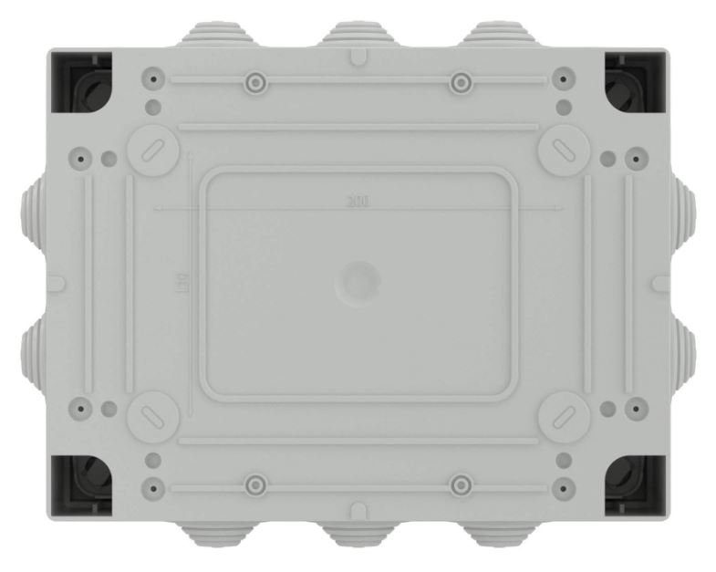 Коробка ответвительная с кабельными вводами IP55, 300х220х120 (54300)