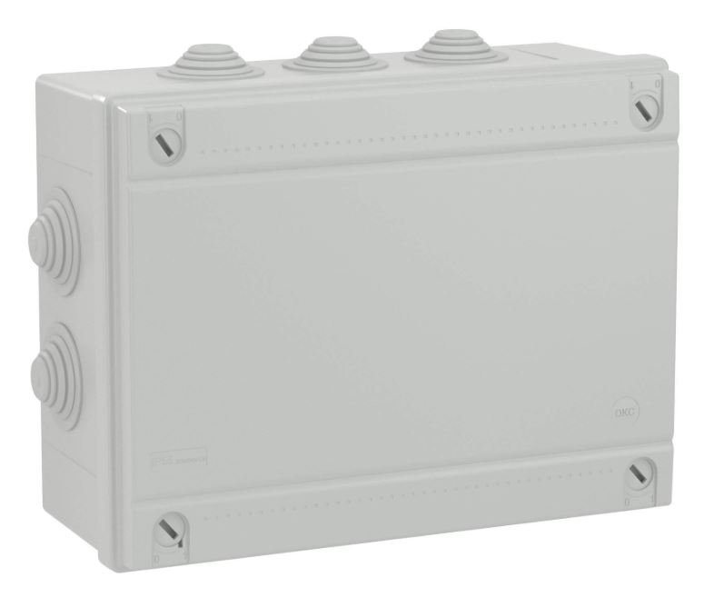 Коробка ответвительная с кабельными вводами IP55, 300х220х120 (54300)