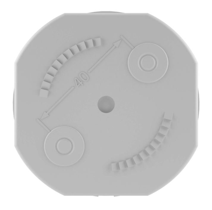 Коробка ответвительная с кабельными вводами IP44, 65х35 (53500)