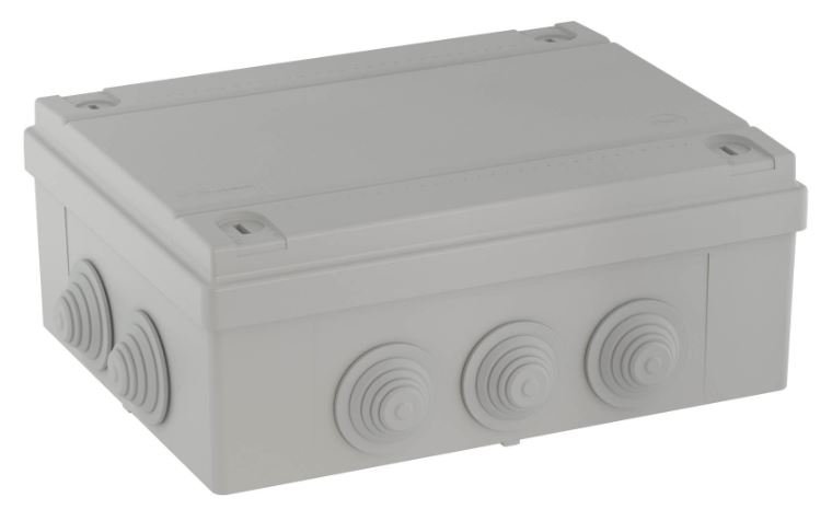 Коробка ответвительная с кабельными вводами IP55, 240х190х90 (54200)