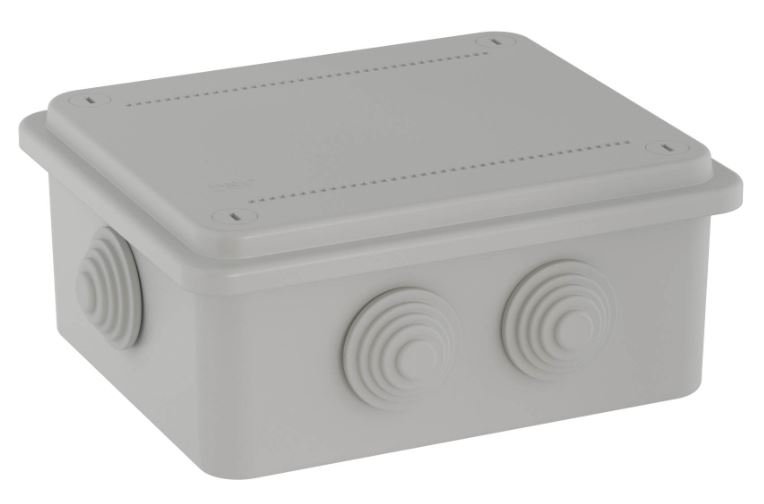 Коробка ответвительная с кабельными вводами IP55, 120х80х50 (53900)