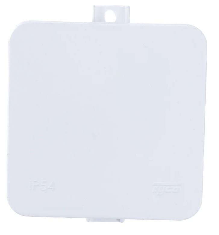 Коробка TYCO 85х85х35мм, белая (67093Б)