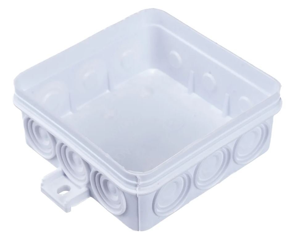 Коробка TYCO 85х85х35мм, белая (67093Б)