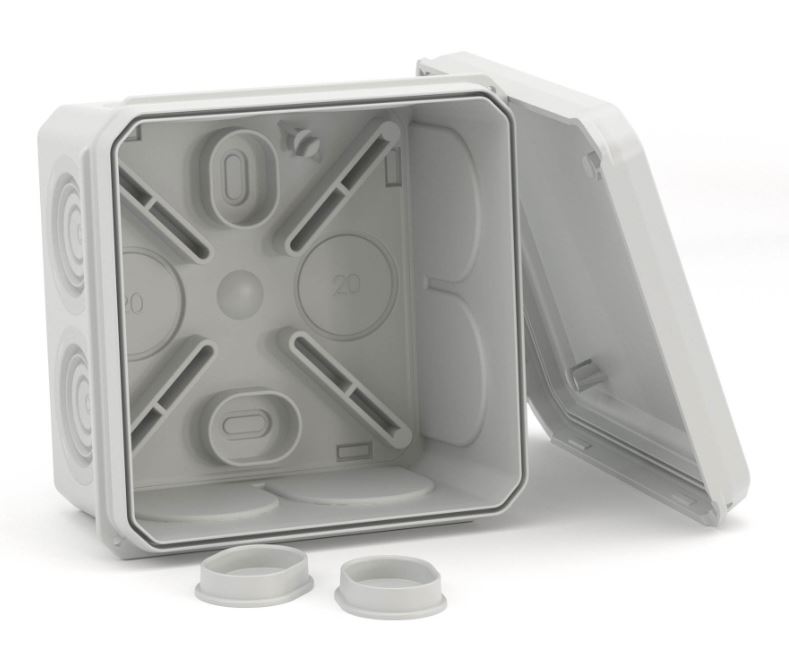 Коробка ответвительная с кабельными вводами IP55, 70х70х40 (53770)
