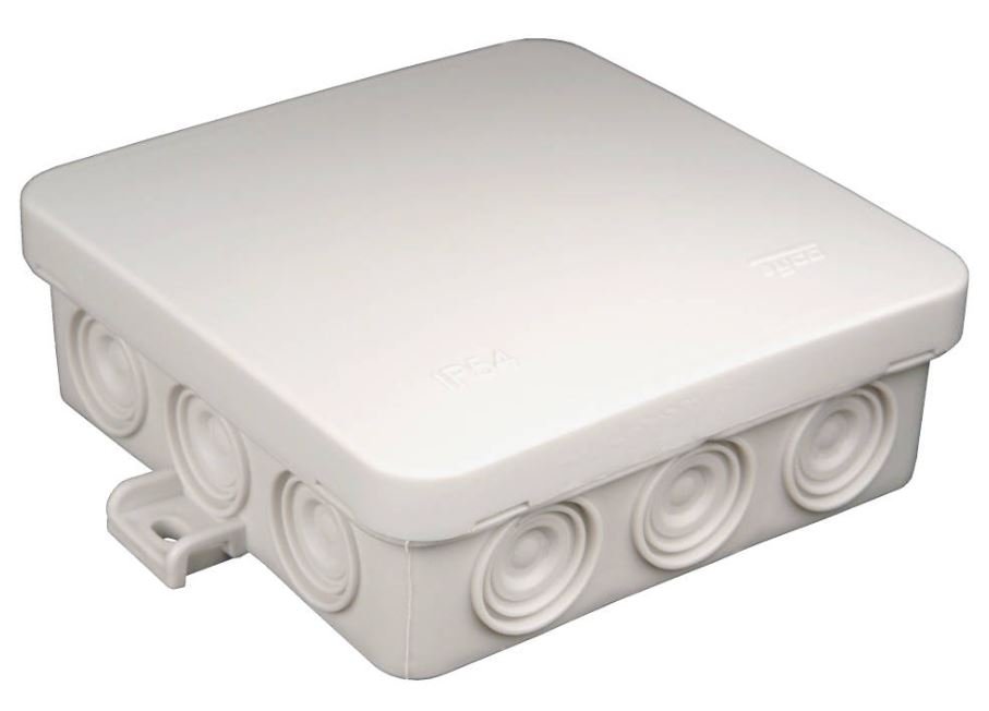 Коробка TYCO 100х100х35мм, белая (67095Б)