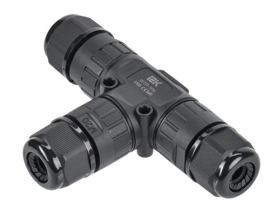 Коннектор кабельный герметичный WTP-106 3 PIN IP68 (UWC10-T-016-3-68)