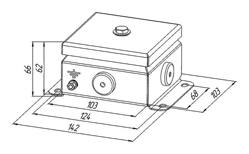 КМ IP66(Р)-1010нерж 4 ввода (8-13) (без DIN рейки)