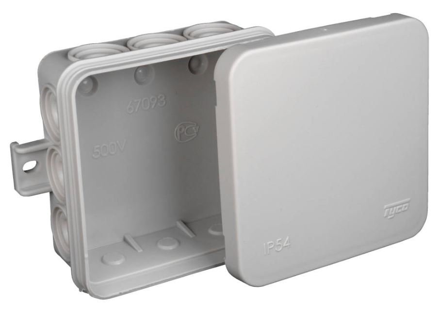 Коробка TYCO 85х85х35мм  (67093)