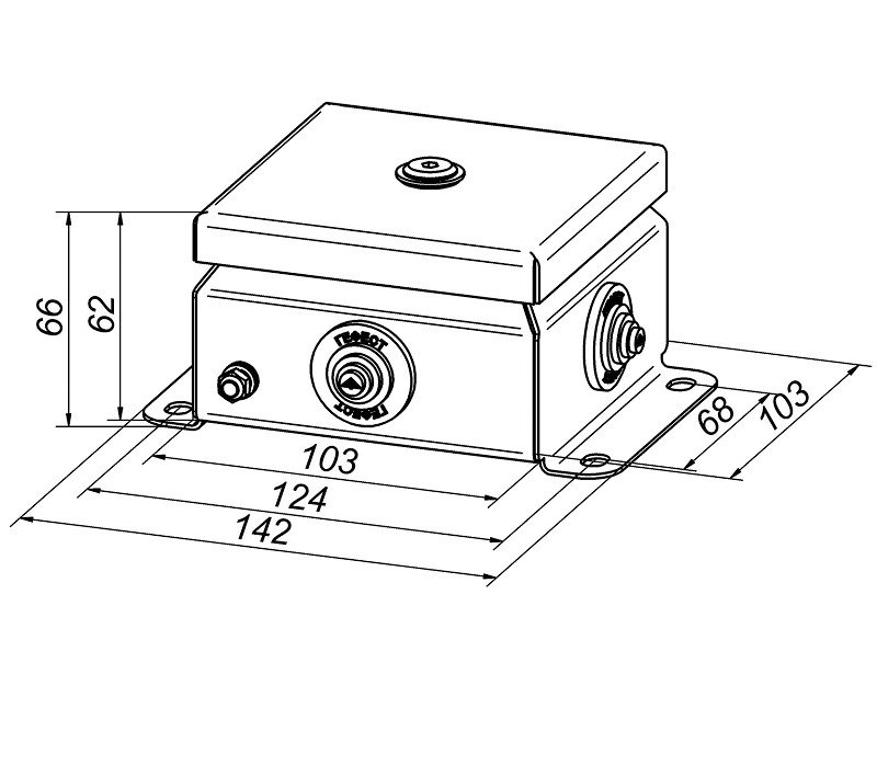 КМ IP55-1010нерж (без DIN рейки)