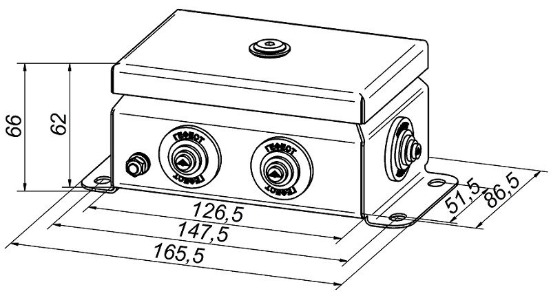КМ IP55-0812нерж (без DIN рейки)